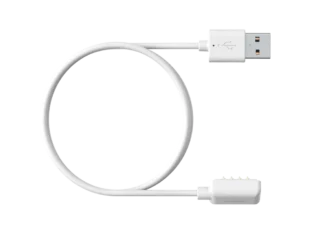 Weißes magnetisches USB-Kabel – zum Laden und Aktualisieren Ihrer Suunto-Uhr